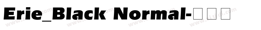 Erie_Black Normal字体转换